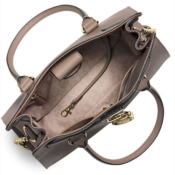 New! MICHAEL KORS Large East West Leather Handbag Satchel Bag Crossbody Bag - Picture 3 of 8